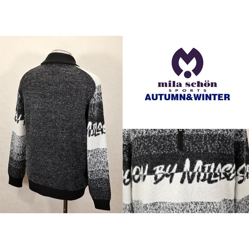 ★２０２５ 秋冬 新作 ミラショーン【*004*】３０%OFF・ジッアップ・セーター＜Mサイズ・Lサイズ・LLサイズ＞-mb44 | mila schon | 01
