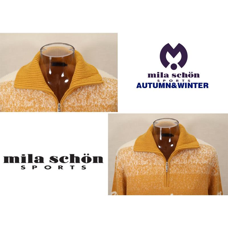 ★２０２５ 秋冬 新作 ミラショーン【*004*】３０%OFF・ジッアップ・セーター＜Mサイズ・Lサイズ・LLサイズ＞-mb47 | mila schon | 03