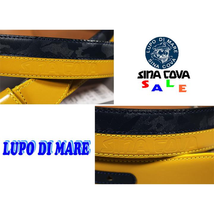 ★シナコバ＜３０%OFF＞カジュアルベルト＜フリー＞マスタード×ネイビーov478 | SINA COVA | 02