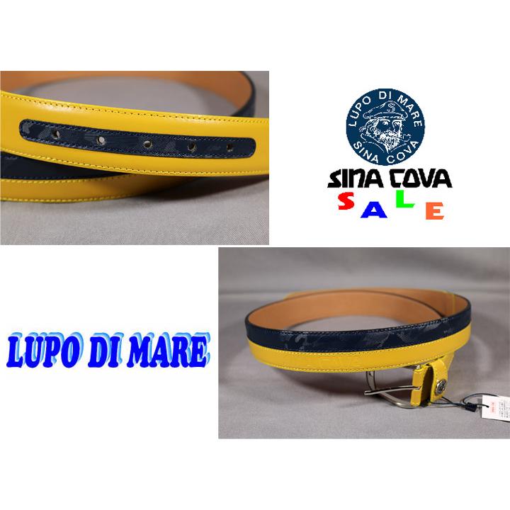 ★シナコバ＜３０%OFF＞カジュアルベルト＜フリー＞マスタード×ネイビーov478 | SINA COVA | 03