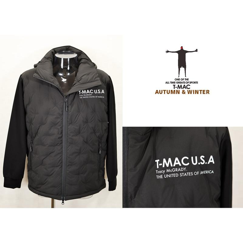 ★２０２４ 秋冬 新作・ティーマックT-MAC【*003*】４0%OFF・フルジップダウン・ジャケット【袖ニット使い】＜Mサイズ・Lサイズ・LLサイズ＞-ta79 | T-MAC | 01