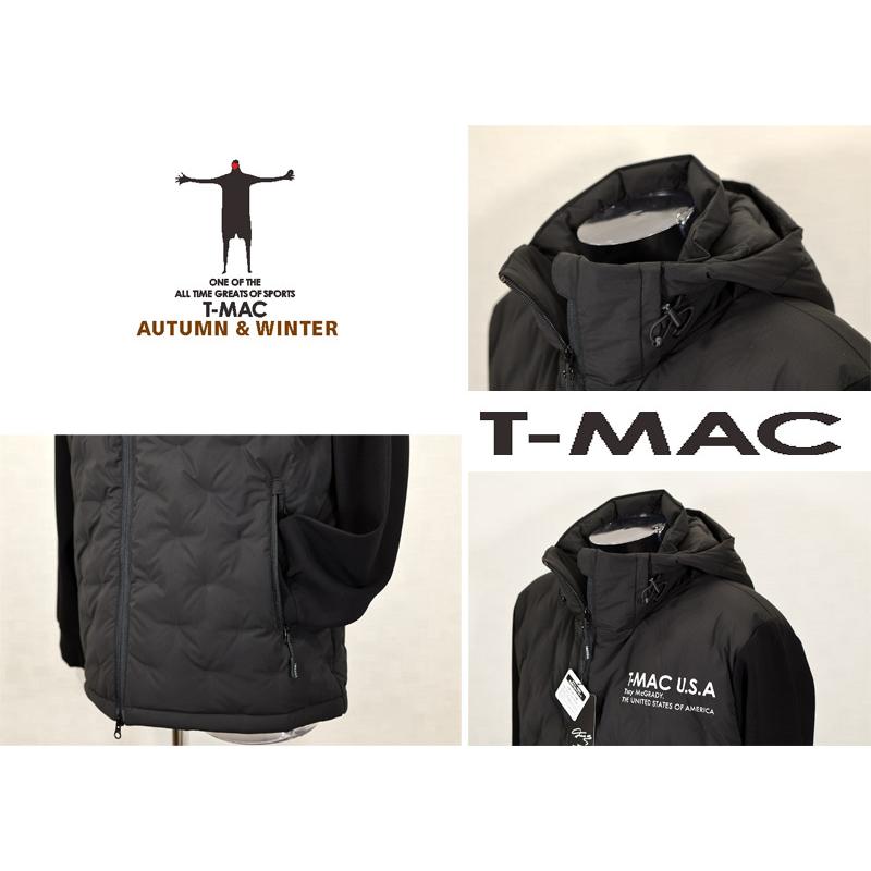 ★２０２４ 秋冬 新作・ティーマックT-MAC【*003*】４0%OFF・フルジップダウン・ジャケット【袖ニット使い】＜Mサイズ・Lサイズ・LLサイズ＞-ta79 | T-MAC | 03