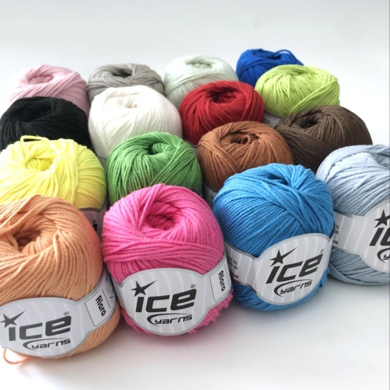100%正規品ICE Yarns アララ アクリルコットン毛糸 編み物道具、毛糸