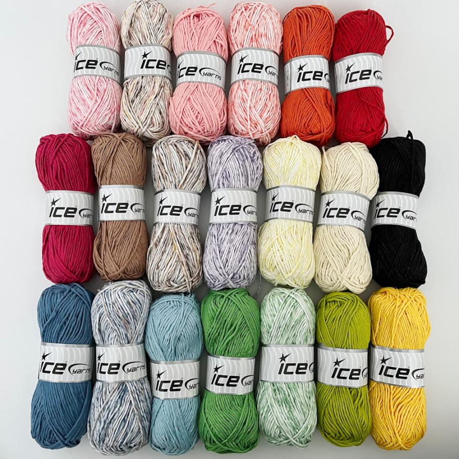 ICE Yarns ラフィア ツイスト ミックスカラー : Guild by POD 毛糸