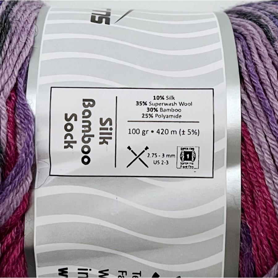 ICE Yarns シルクバンブー ソックヤーン 100g : Guild by POD 毛糸