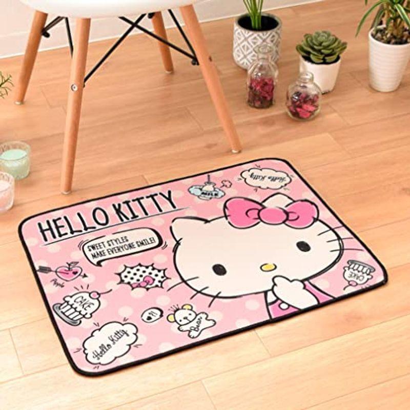 Storepocket 玄関マット 室内 洗える 防水 かわいい サンリオ キティ 同色2枚組 45 60cm ピンク キャラクター グッズ ギルドショップ 通販 Yahoo ショッピング