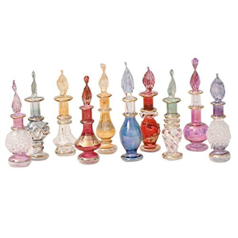 上品なスタイル Genie CraftsOfEgypt - 20) of (Set Blown Bottle Perfume Miniature Glass オブジェ、置き物