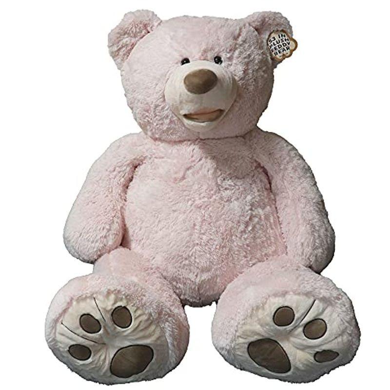 魅力の Hugfan クマのぬいぐるみ コストコ 約134cm ピンクベージュ ぬいぐるみ Www Gatorheatandair Com