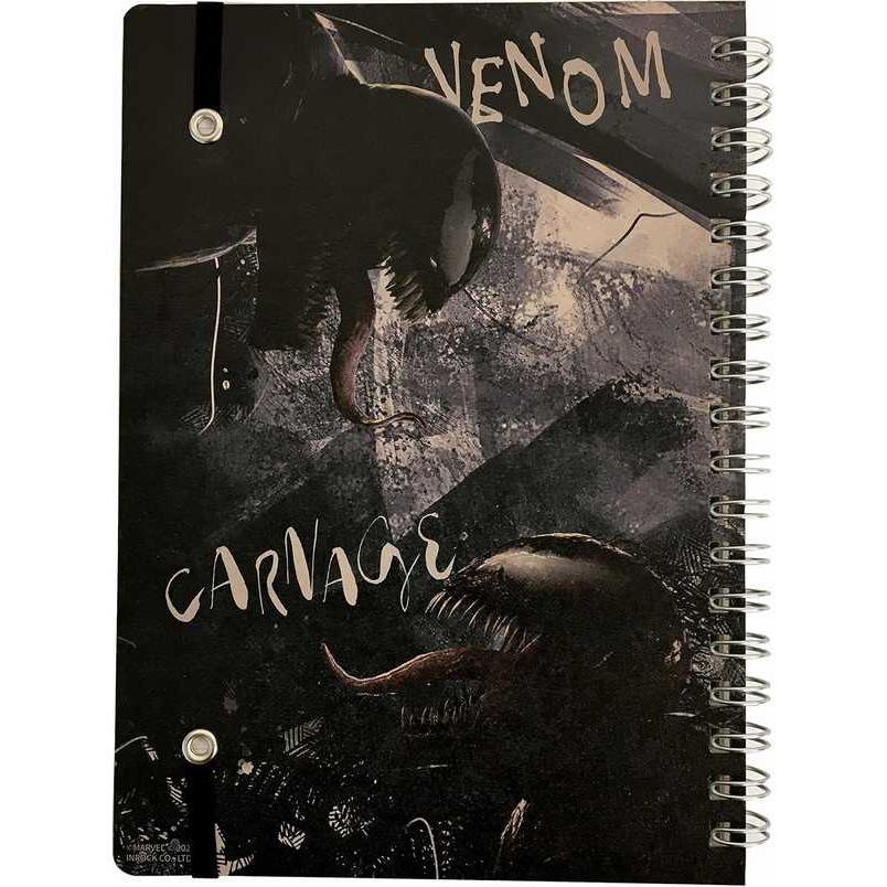 ヴェノム：レット・ゼア・ビー・カーネイジ/IG3688 ゴムバンド付きリングノート | MARVEL | 01