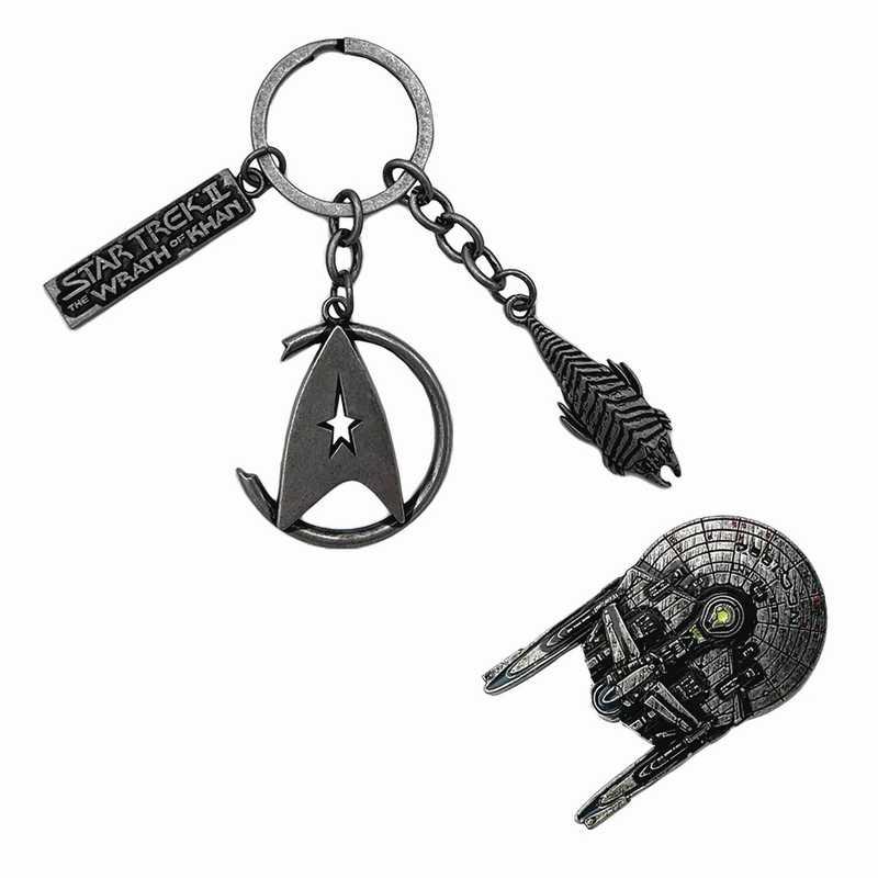 スタートレックII カーンの逆襲/キーチェーン ＆ ピンバッジ セット | ブランド登録なし | 01