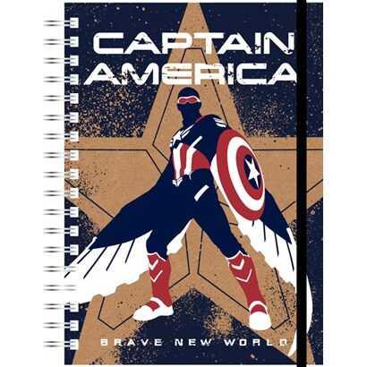キャプテン・アメリカ：ブレイブ・ニュー・ワールド/IG4517 ゴムバンド付きリングノート | MARVEL