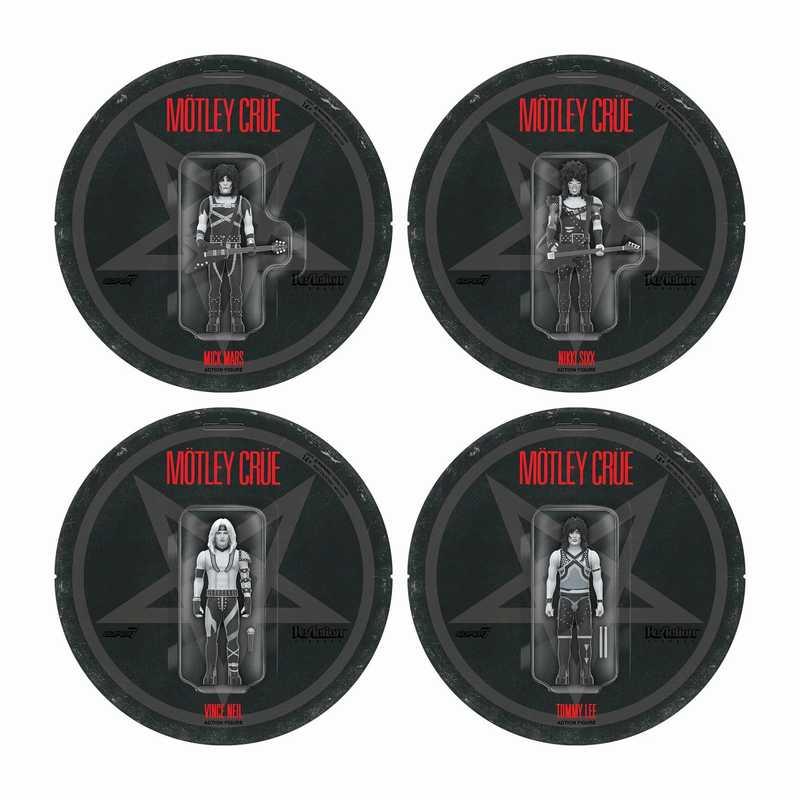 リ・アクション 3.75インチ アクションフィギュア/MOTLEY CRUEシャウト・アット・ザ・デヴィル/ ブラック&ホワイト ver 全4体セット | ブランド登録なし