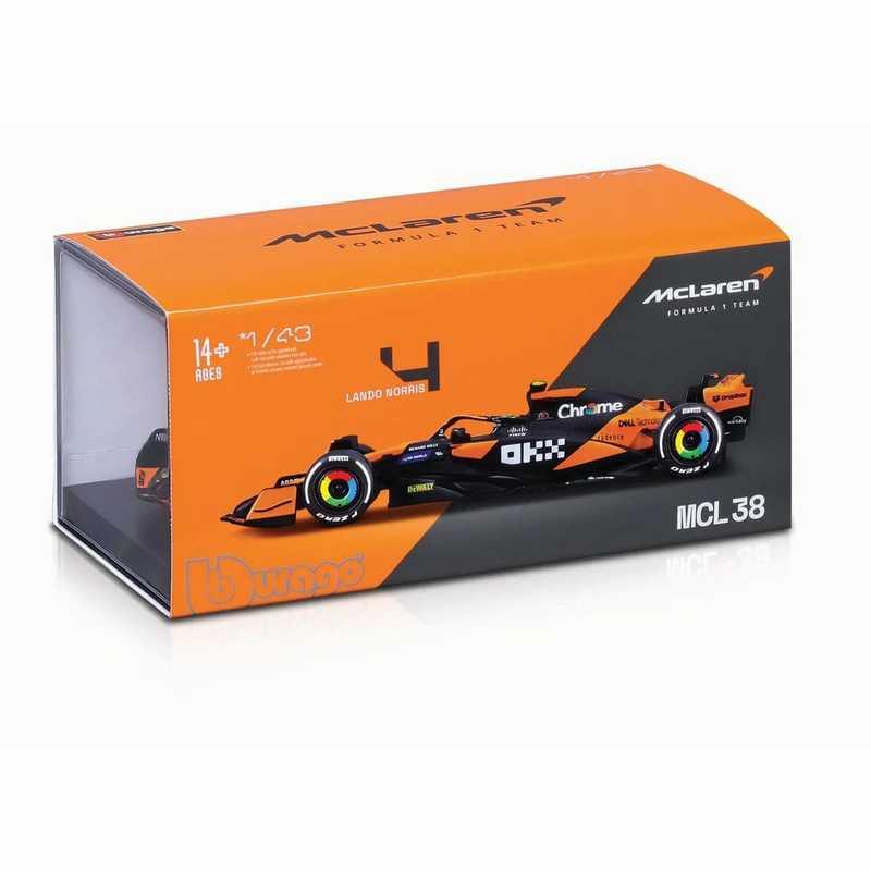 F1/フォーミュラ1 1：43スケール ダイキャストミニカー/マクラーレン MCL38 ランド・ノリス #4 ヘルメット付き（2024年モデル） | ブランド登録なし | 01