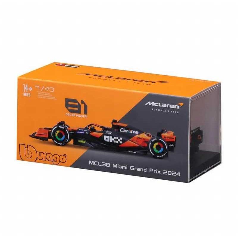 F1/フォーミュラ1 1：43スケール ダイキャストミニカー/マクラーレン MCL38 オスカー・ピアストリ #81 ヘルメット付き（2024年モデル） | ブランド登録なし | 01