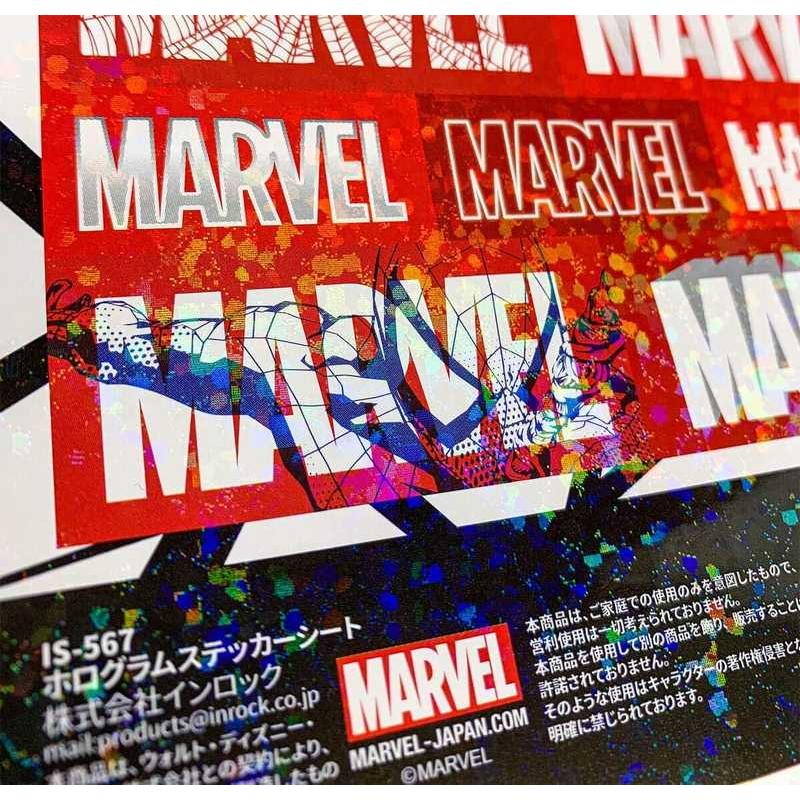 マーベル(ロゴ)/IS567 ホログラムステッカーシート | MARVEL | 01
