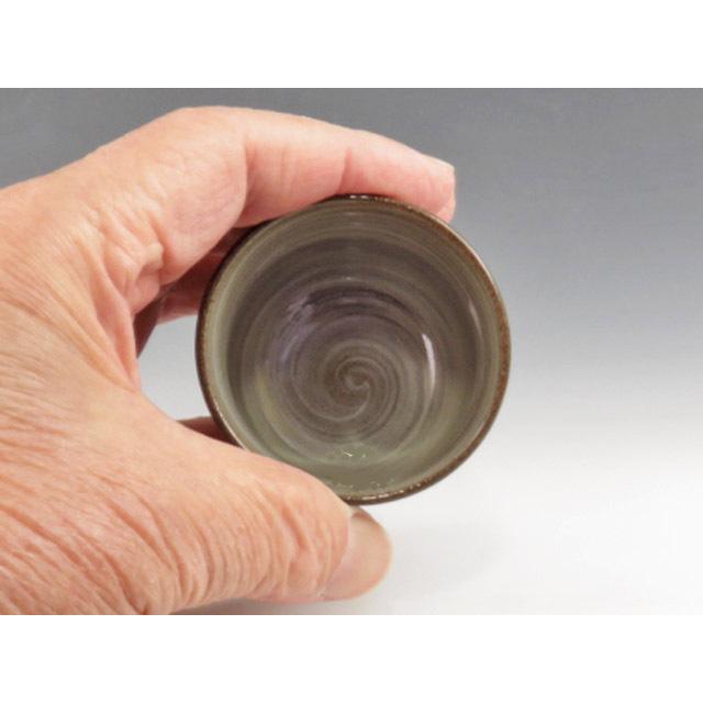 現川焼（長崎県） 臥牛窯 酒器  ぐい呑 8UTU0058 窯元木箱（共箱）入+和紙包装の画像