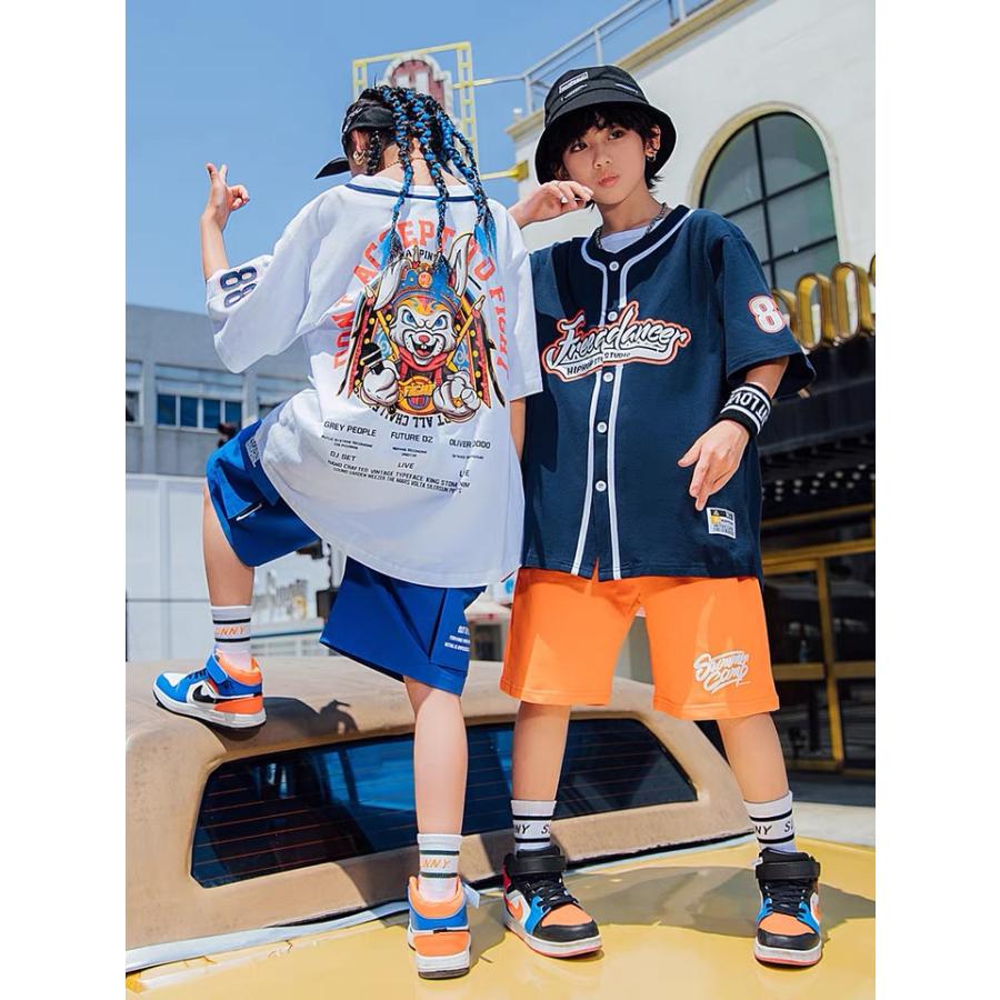当店の記念日 3点セット 漁師帽 ショートパンツ 半袖 子供服 セットアップ ダンス衣装 キッズ タイダイ セットアップ ヒップホップ キッズダンス衣装 女の子 ステージ衣装 ジャズダンス Hiphop ヒップホップ 男の子 子ども服 Oyostate Gov Ng