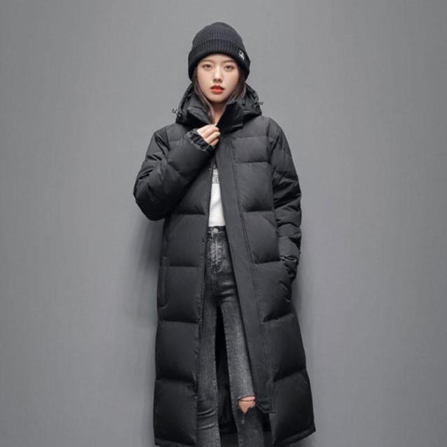 ダウンコート レディース ロング ダウン90% フード付き ダウン コート