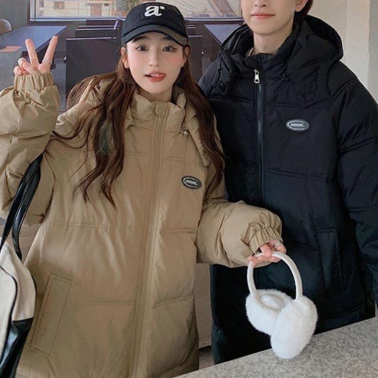 男女兼用 ダウンコート メンズ 秋冬 中綿コート ベンチコート ロング