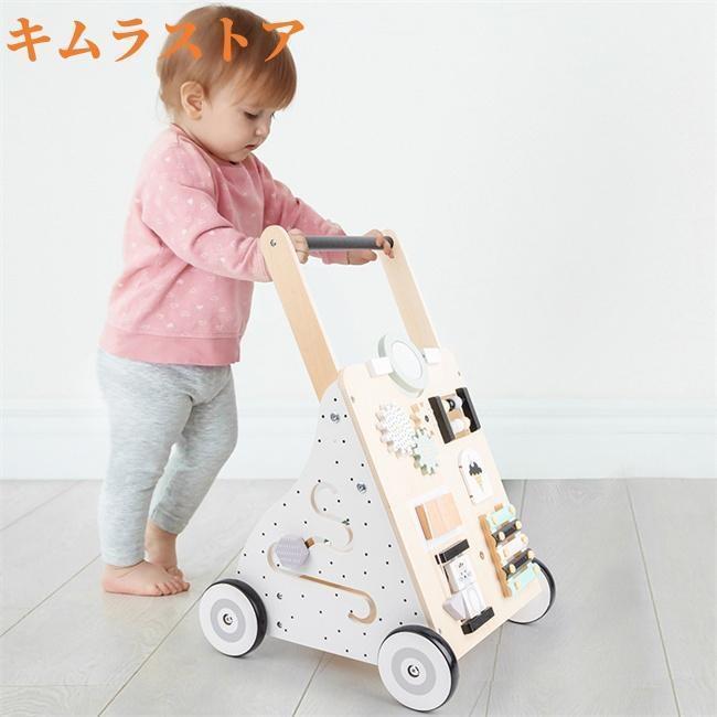 手押し車 赤ちゃん カタカタ ベビーウォーカー 木製 つかまり立ち