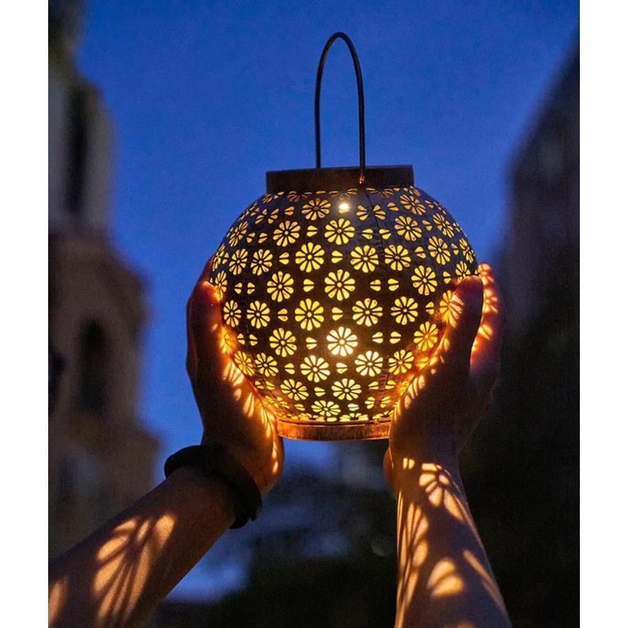 ソーラーランタンソーラーライト屋外防水ガーデンライトおしゃれLED