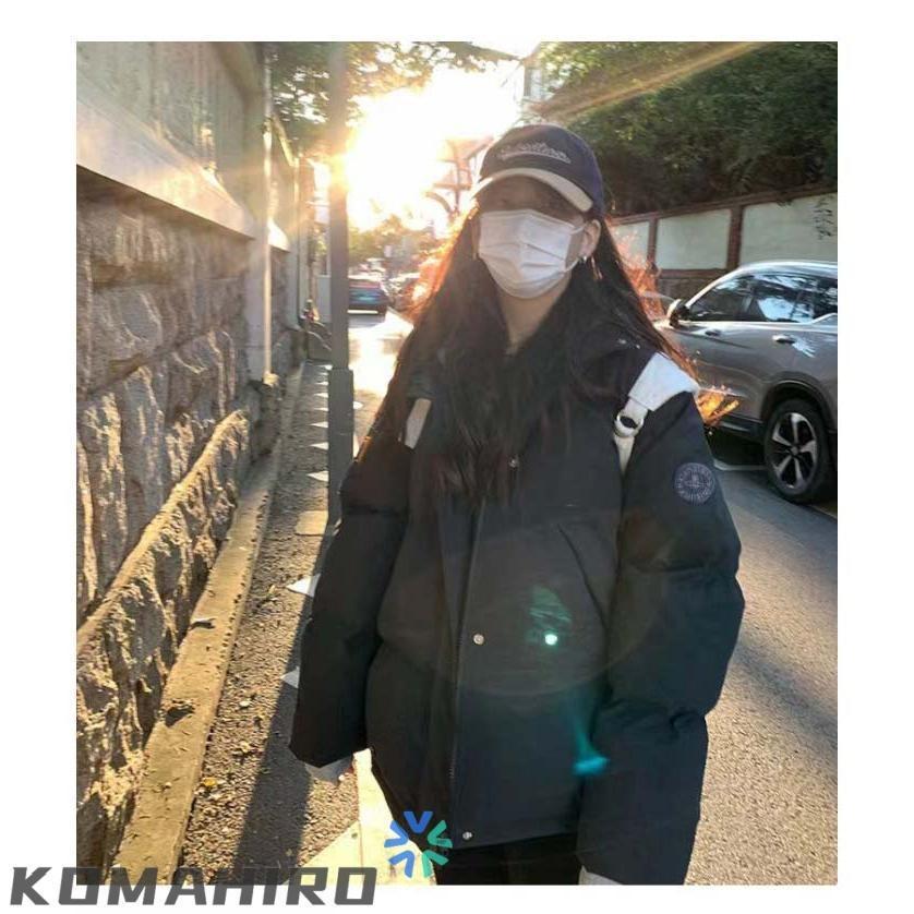 両面兼用】秋服 冬服 中綿コート パーカー 厚手 裏起毛 ダウン 