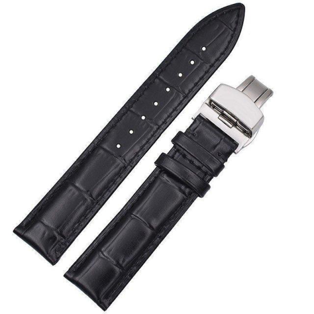 時計ベルト 17mm 18mm 19mm 20mm 21mm 22mm 24mm6色 カーフレザー