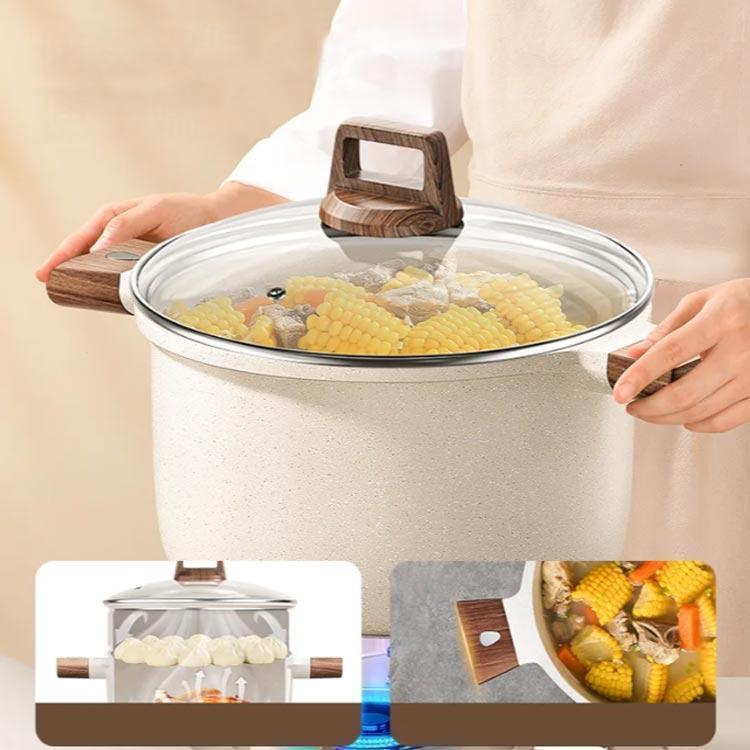 IH対応 鍋 煮込み キッチン 22/26/30cm ガス火 カレー くっつかなく
