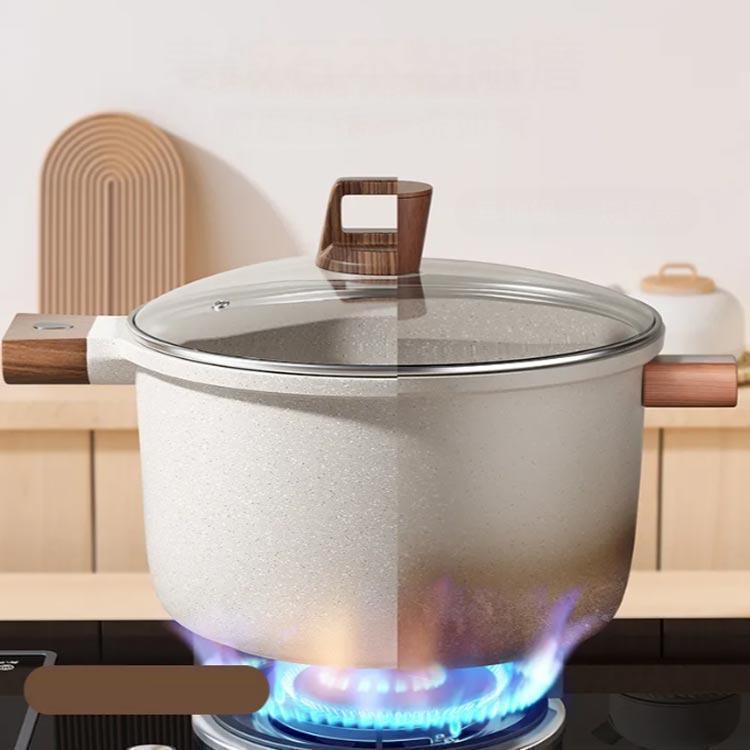IH対応 鍋 煮込み キッチン 22/26/30cm ガス火 カレー くっつかなく