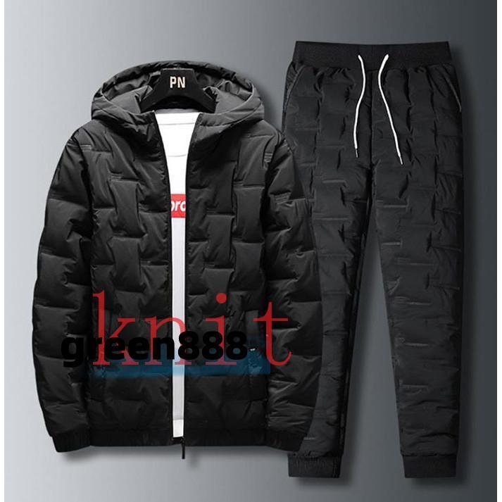 ジャージ メンズ セットアップ 上下セット ダウンジャケット