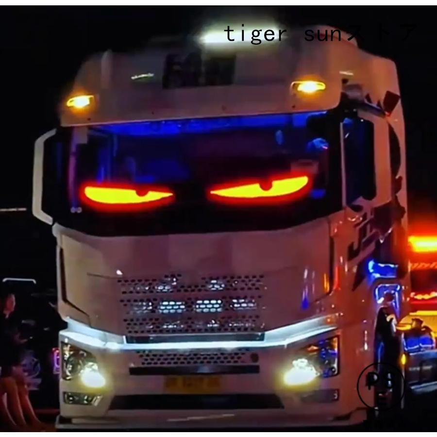 デビルアイ led ライト 車 スクリーン トラック DIYテキストパターン