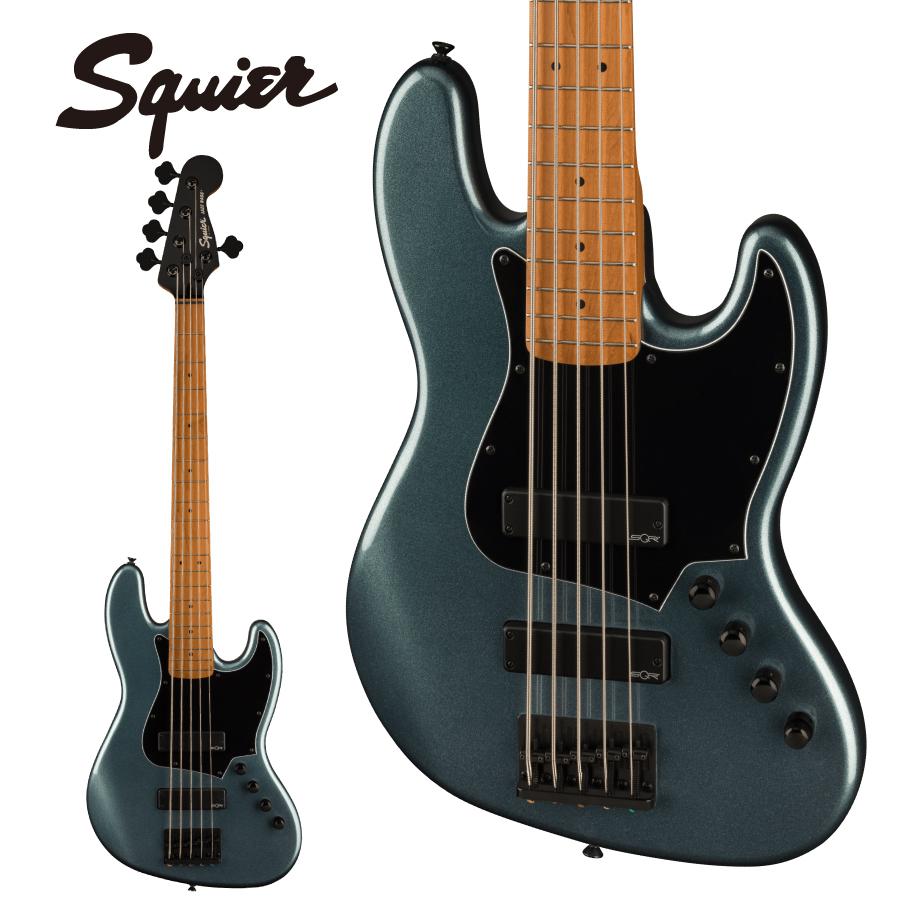 Squier Contemporary Active Jazz Bass HH V - Gunmetal Metallic 