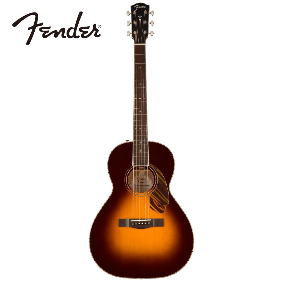 Fender PS-220E Parlor Ovangkol Fingerboard - 3-Tone Vintage Sunburst -《アコギ》｜guitarplanet