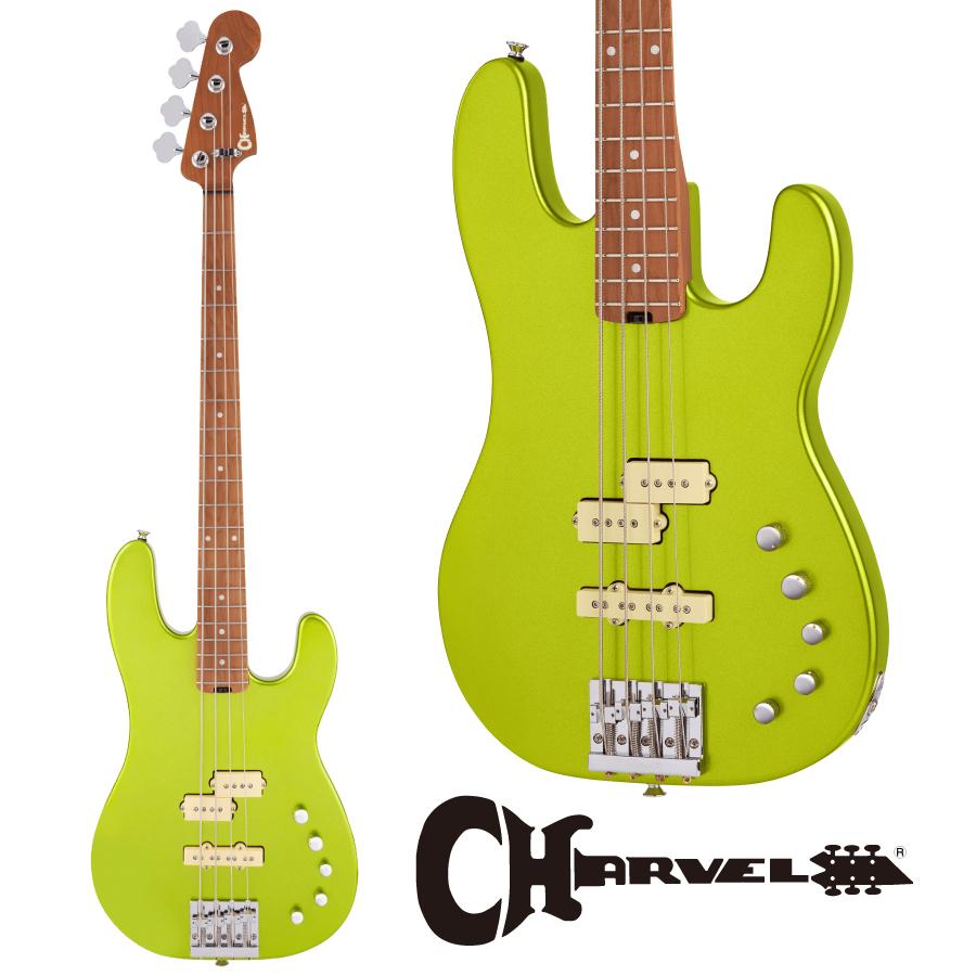 CHARVEL Charvel Pro-Mod San Dimas Bass PJ IV - Lime Green Metallic