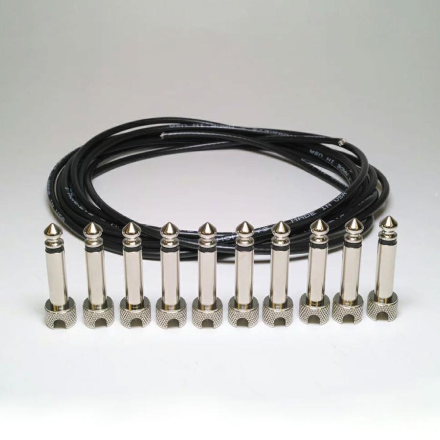 Monkeys Solderless / 1/4" Pedalboard Patch Cable Kit 【エレキギターブリッジトレモロシステムセット】 │ ソルダーレスケーブルキット