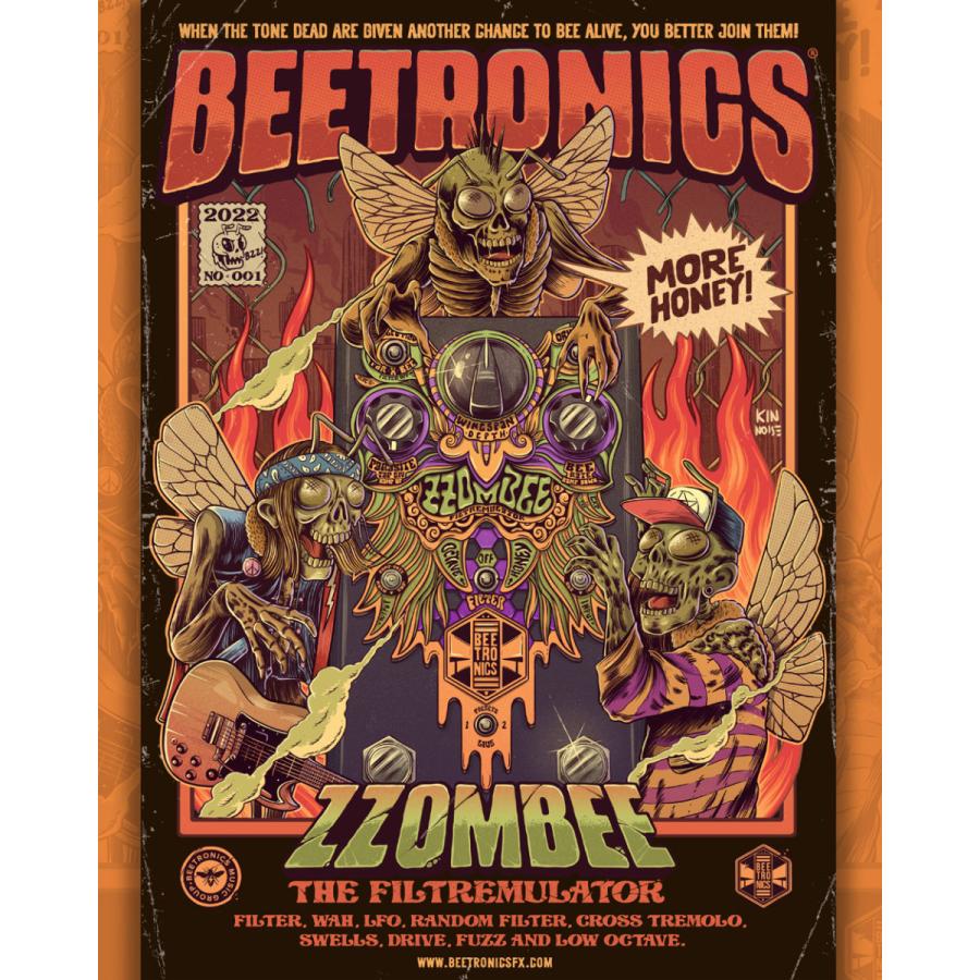 Beetronics ZZOMBEE《フィルター/トレモロ/ファズ》 《エフェクター