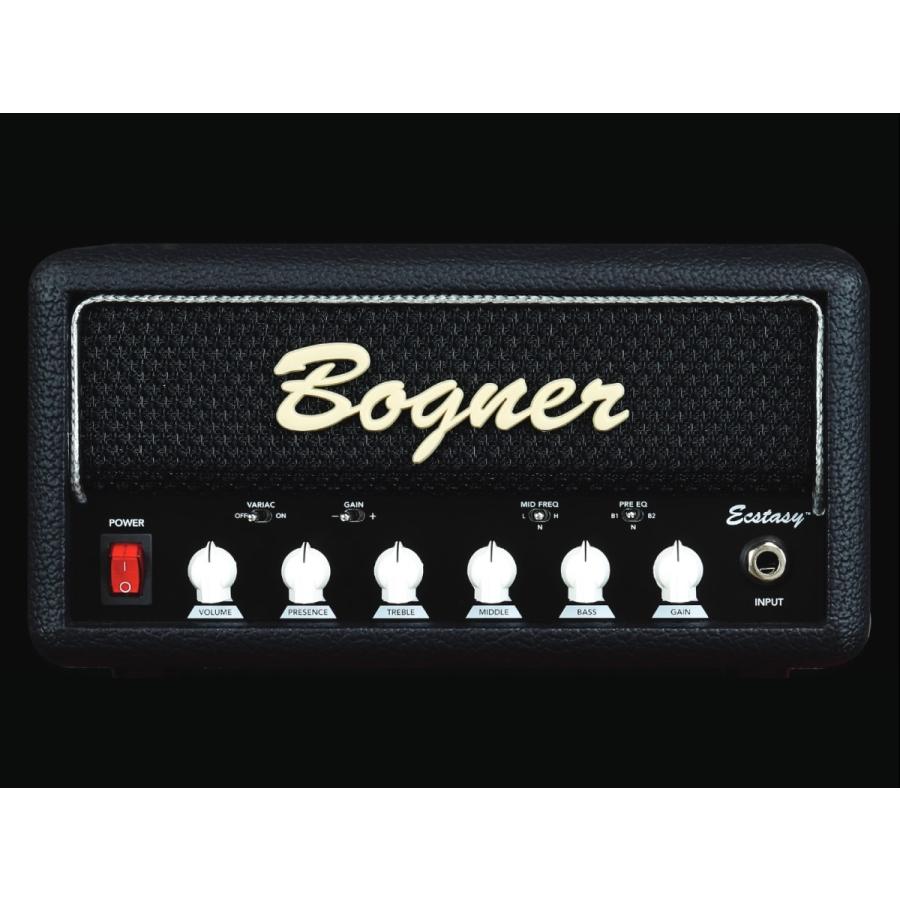 【カスタムカラー】 Bogner Ecstasy Mini Head Black Tolex / Black Grill / Silver Piping [White Knobs]   ギター用ミニアンプヘッド《アンプ》｜guitarplanet