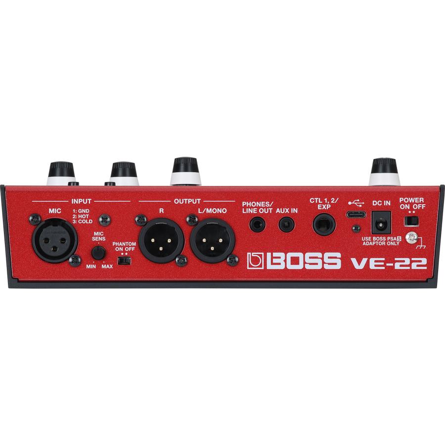 BOSS VocalPerformer VE-22 ボーカルエフェクト 電源付 BOSS VE-22(Vocal Performer)(ボーカルエフェクター)(ボス) ｜イケベ