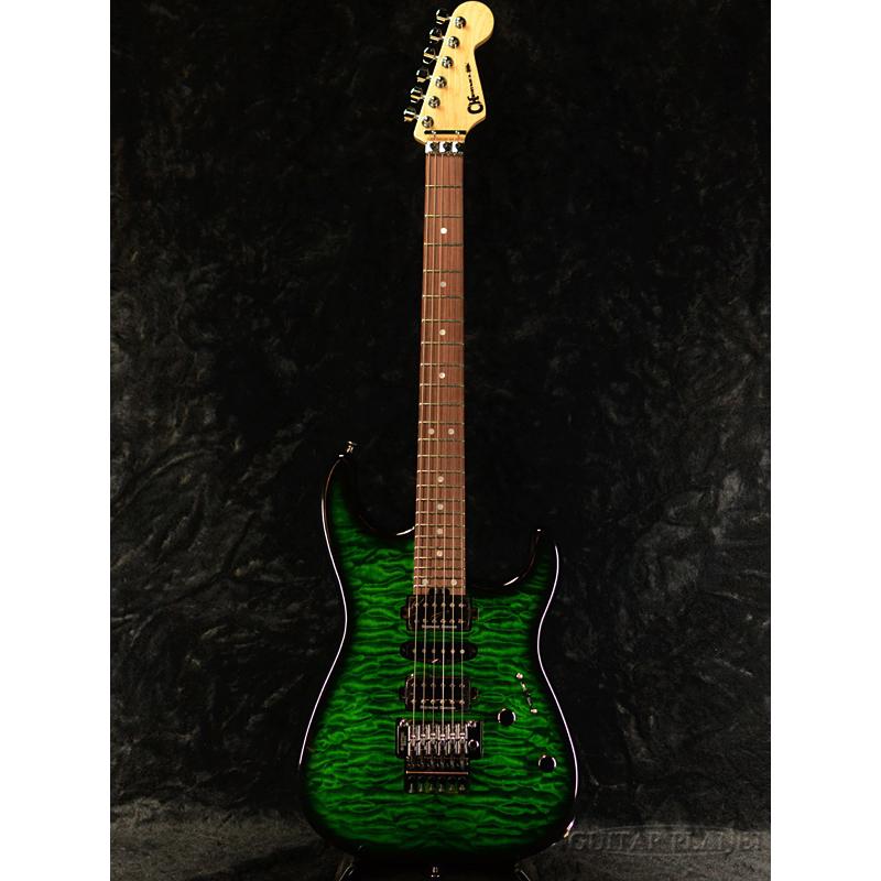 Charvel MJ SAN DIMAS STYLE 1 HSH FR PF QM Transparent Green