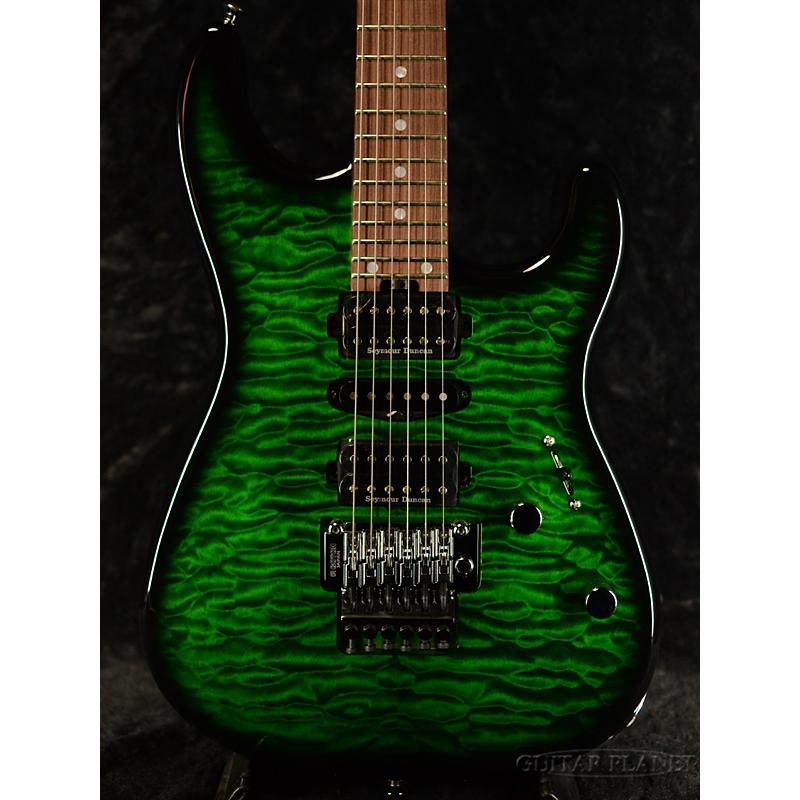 Charvel MJ SAN DIMAS STYLE 1 HSH FR PF QM Transparent Green