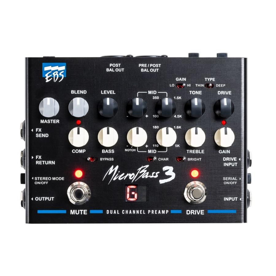 EBS Micro Bass 3 ベース プリアンプ/美品/ライブ/動作確認済み EBS Micro Bass III ベースプリアンプ 《エフェクター》 : ギター