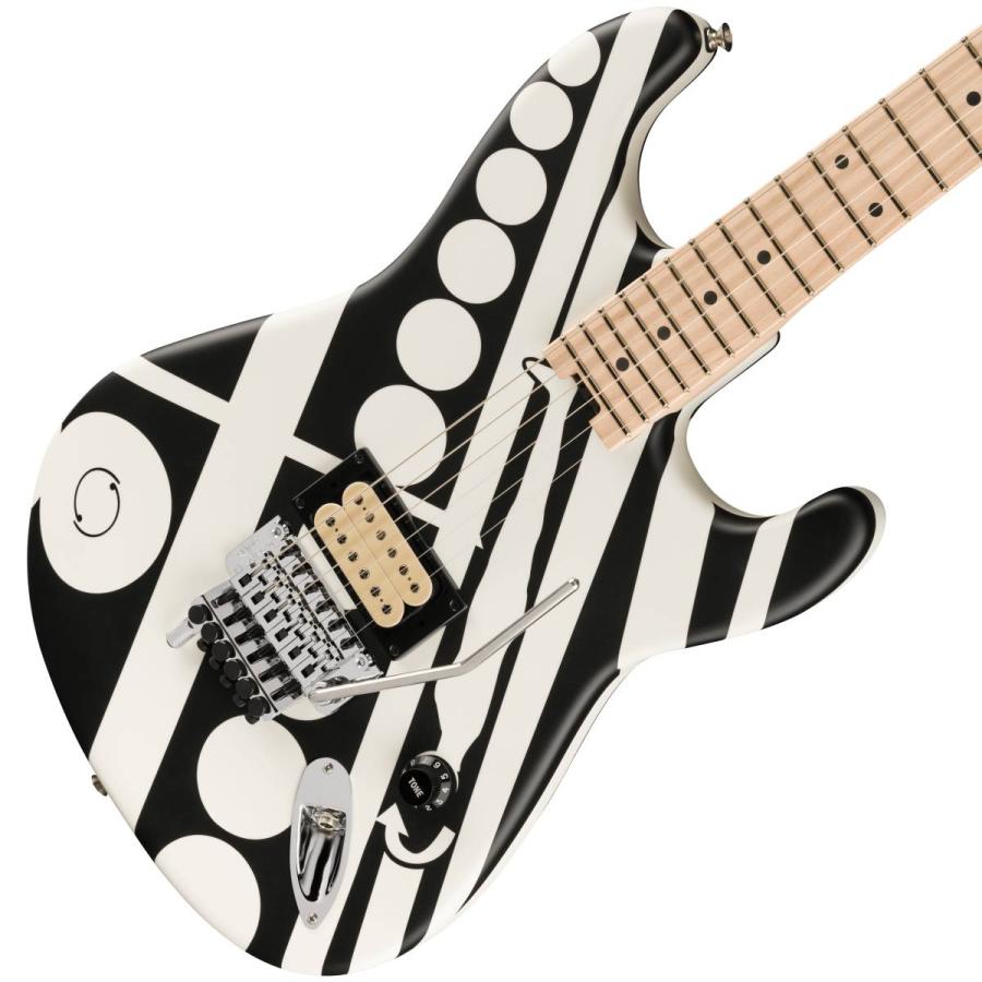 EVH Striped Series 5150 - Red with Black and White Stripes