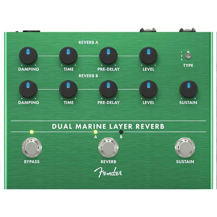 美品！FenderエフェクターDUAL MARINE LAYER Fender（フェンダー） Fender Dual Marine Layer Reverb リバーブ