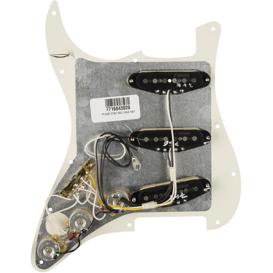 Fender Pre-Wired Strat Pickguard Vintage Noiseless SSS -Parchment / 11 Hole PG-│ リプレイスメントパーツ｜guitarplanet｜03