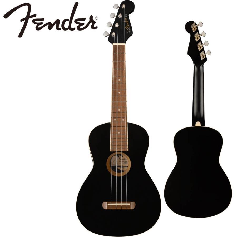 Fender AVALON TENOR UKULELE Black テナーウクレレ《ウクレレ》 fenderavlteuke