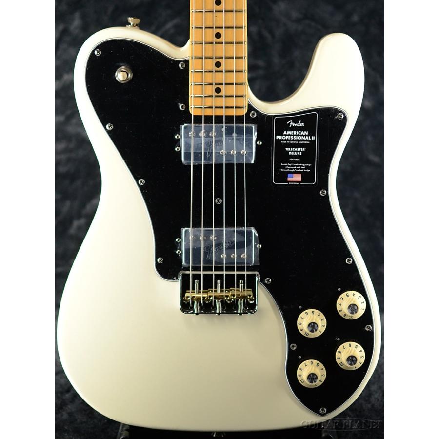 Fender USA American Professional II Telecaster Deluxe -Olympic White / Maple-《エレキギター》の画像