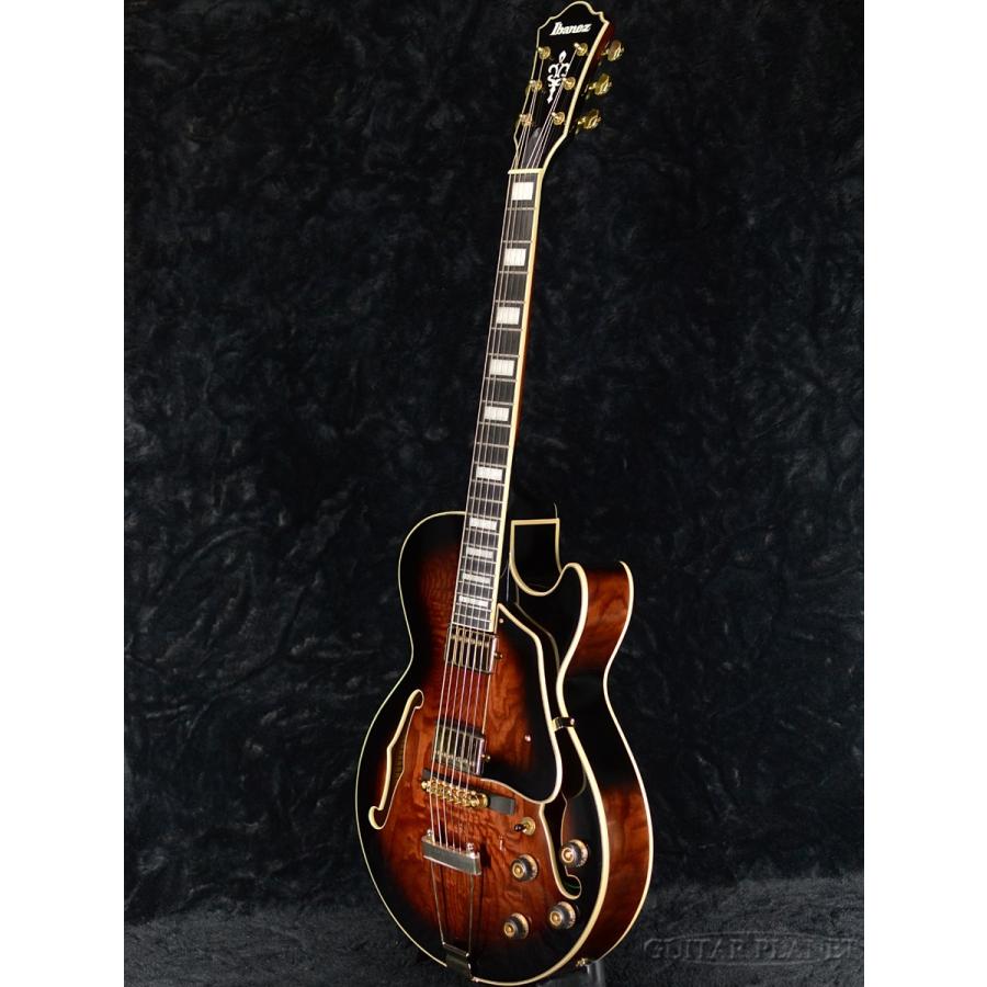 Ibanez ( アイバニーズ ) フルアコAG95QA-DBS A+ 綺麗 Ibanez AG95QA DBS (Dark Brown Sunburst) フルアコギター