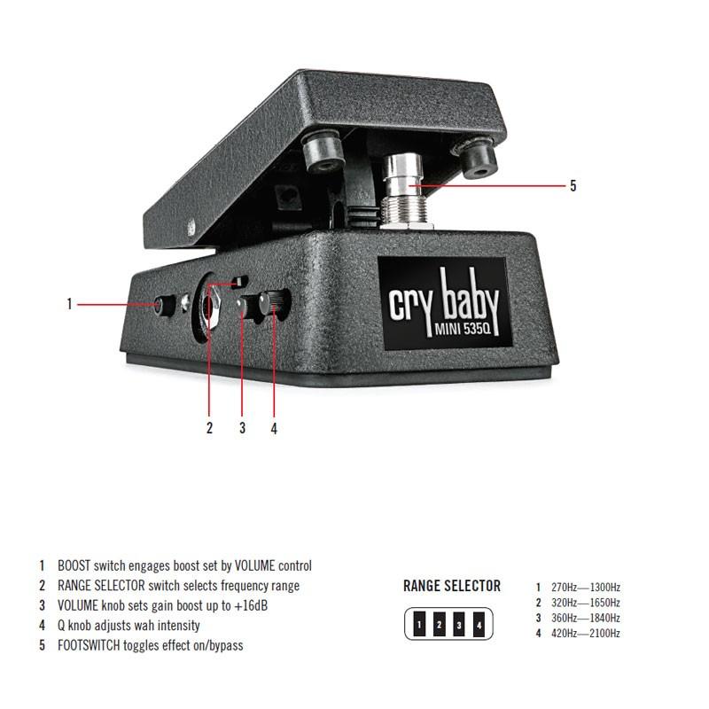 DUNLOP Jim Dunlop CBM535Q Cry Baby Mini 535Q Wah DUNLOP Jim Dunlop CBM535Q Cry Baby Mini 535Q Wah