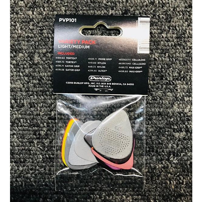Jim Dunlop VARIETY PACK LIGHT/MEDIUM PVP101【12枚入り】 jimdunlop