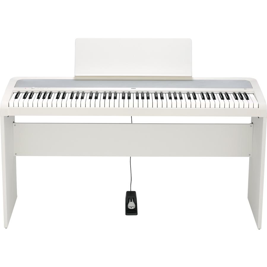 B2 White Digital Piano 《スタンド&ダンパーペダル＆譜面立て付き!!》 88鍵盤デジタルピアノ